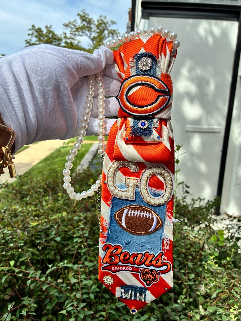 ๐ปโฌ๏ธ Chicago Bears custom tie๐ปโฌ๏ธ